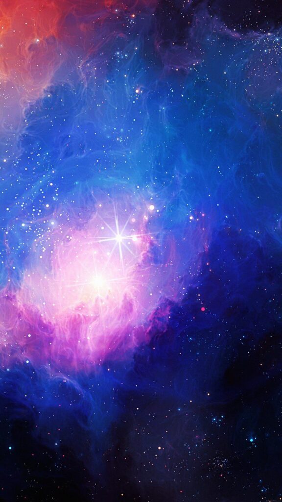 Galaxy wallpapers-space-aurora-art-star-illust-blue-rainbow-34-iphone6-plus