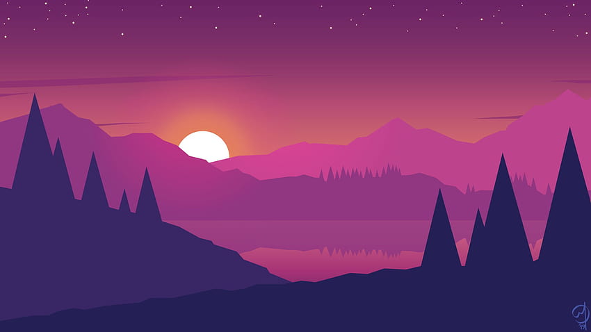 desktop-wallpaper-2560x1440-minimalist-mountains-landscape-scenery-1440p-resolution-purple-minimal-mountain